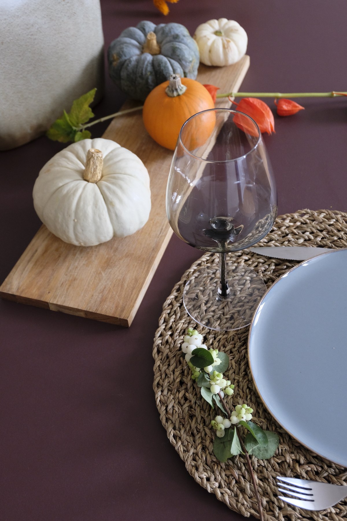 Herbstliche Tischdekoration - Es ist angerichtet